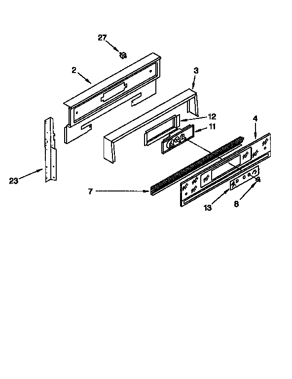 Whirlpool SF378PEWQ1 backguard diagram