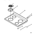 Whirlpool RF375PXEZ0 cooktop diagram