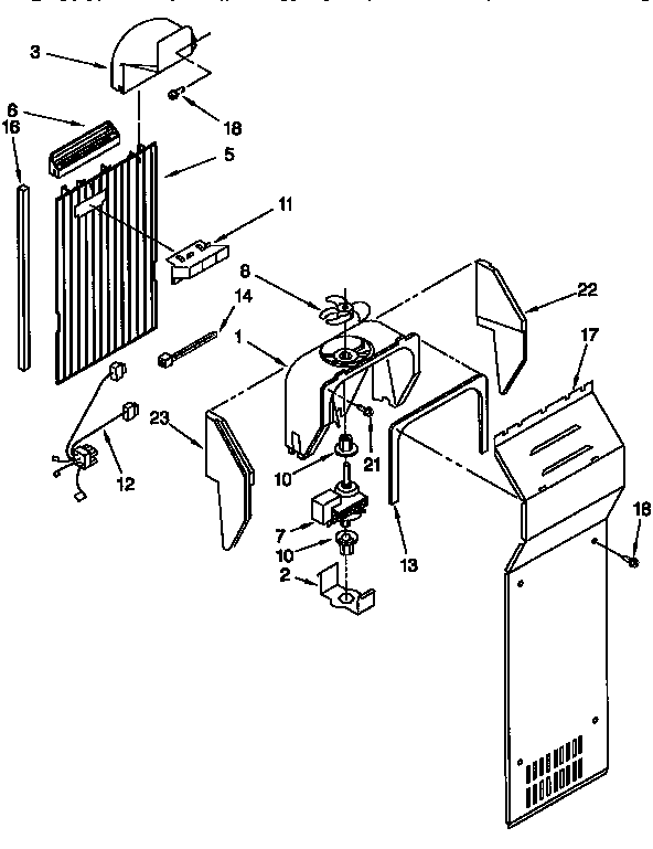 Whirlpool ED22PQXDW04 air flow diagram