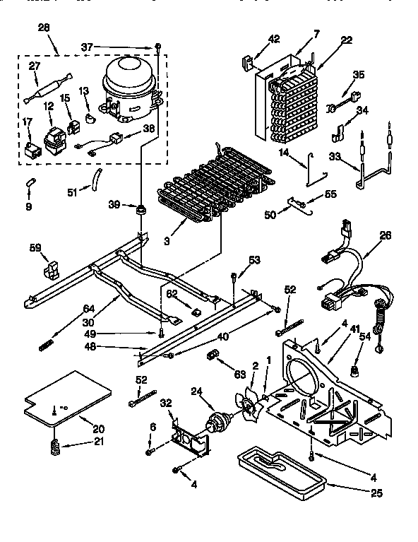 Whirlpool ED22PQXDW04 unit diagram