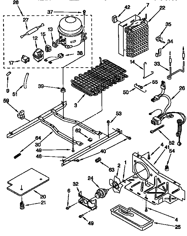 Whirlpool ED22DQXEB03 unit diagram