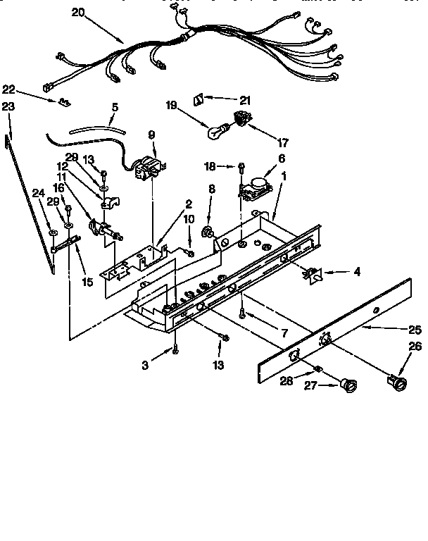 Whirlpool ED22DQXEB03 controls diagram