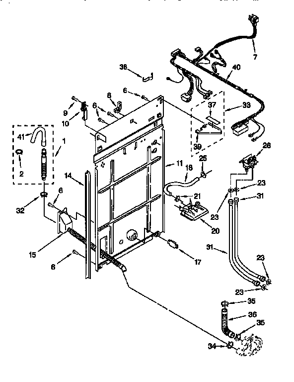 Kenmore 11027802691 rear panel diagram