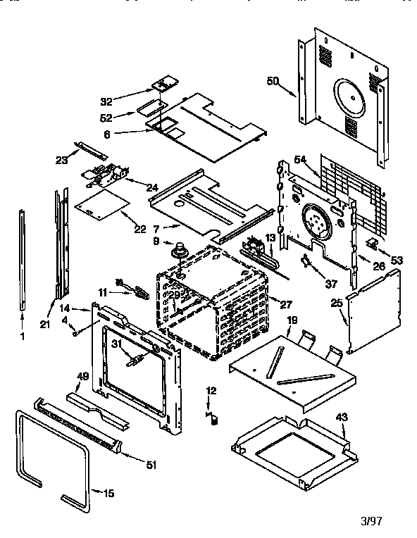 KitchenAid KEBI141DWH1 oven parts diagram
