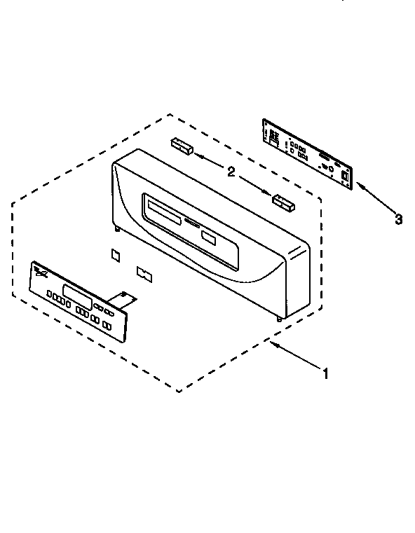 KitchenAid KEBI141DWH1 control panel diagram