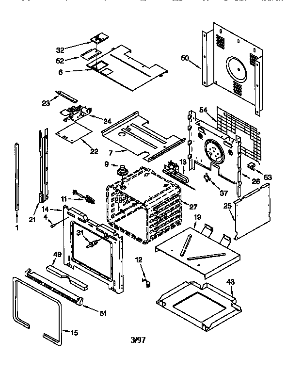 KitchenAid KEBS147DBL1 oven diagram