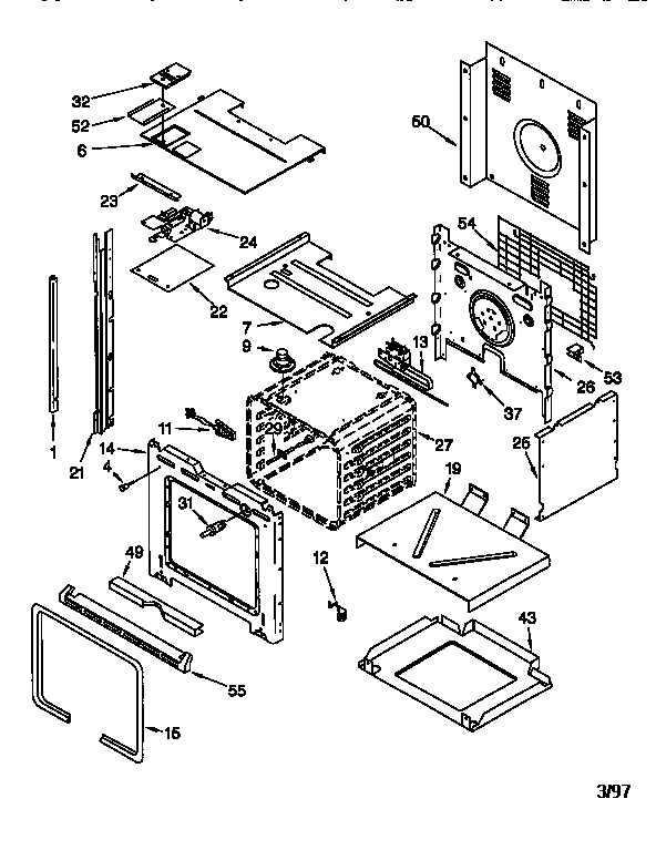 KitchenAid KEBS107DBAL1 oven diagram