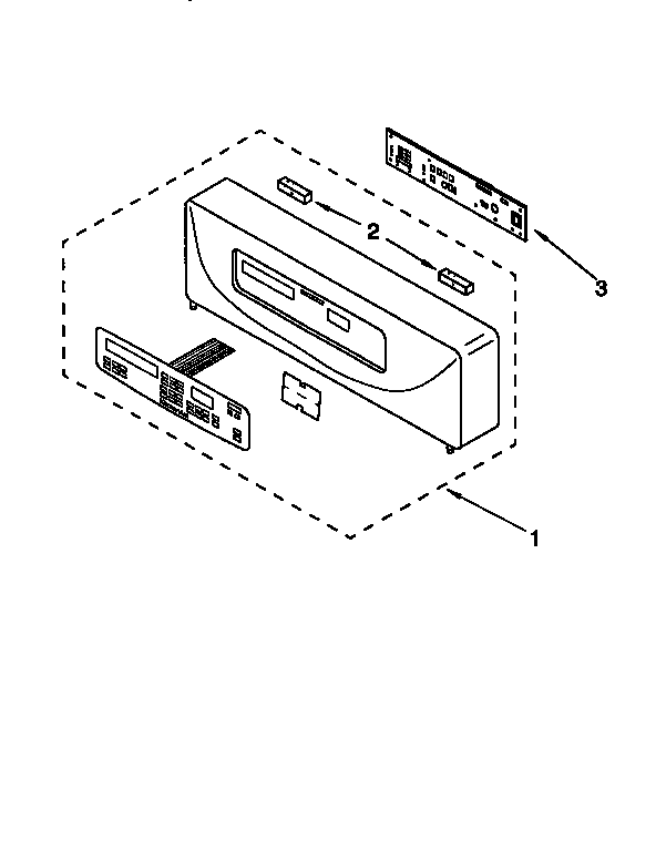KitchenAid KEBS107DBAL1 control panel diagram