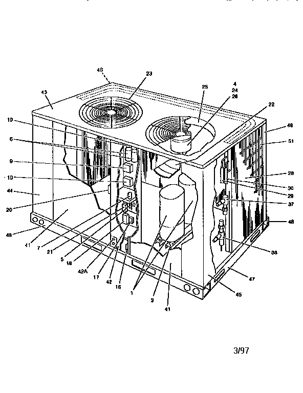 York H1CE150A46B functional replacement parts diagram