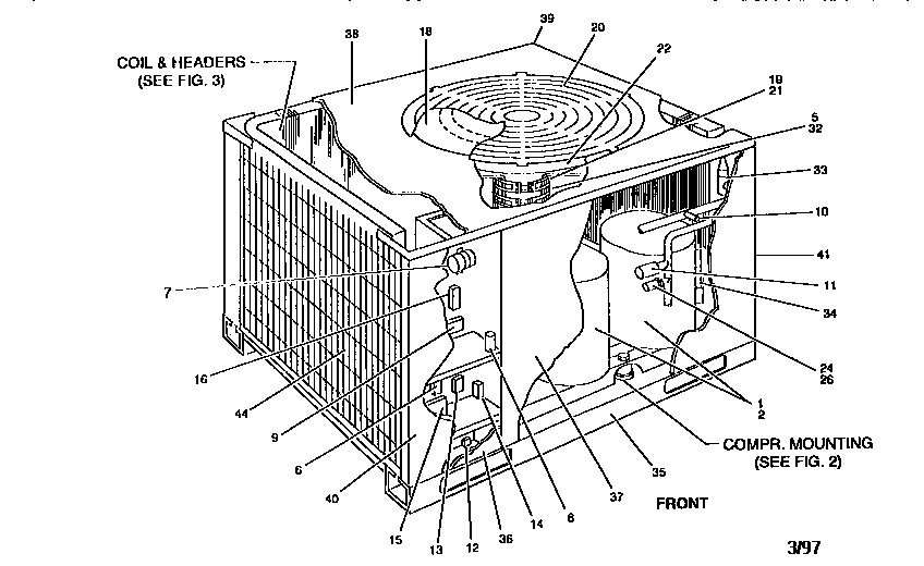 York H4CE090A58B condensing unit diagram