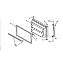 Kenmore 10667828790 freezer door diagram