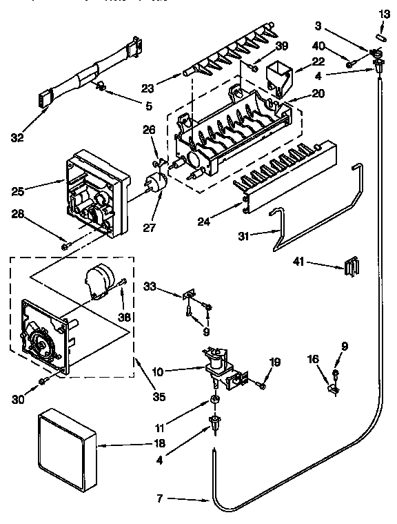 Kenmore 10667828790 icemaker diagram