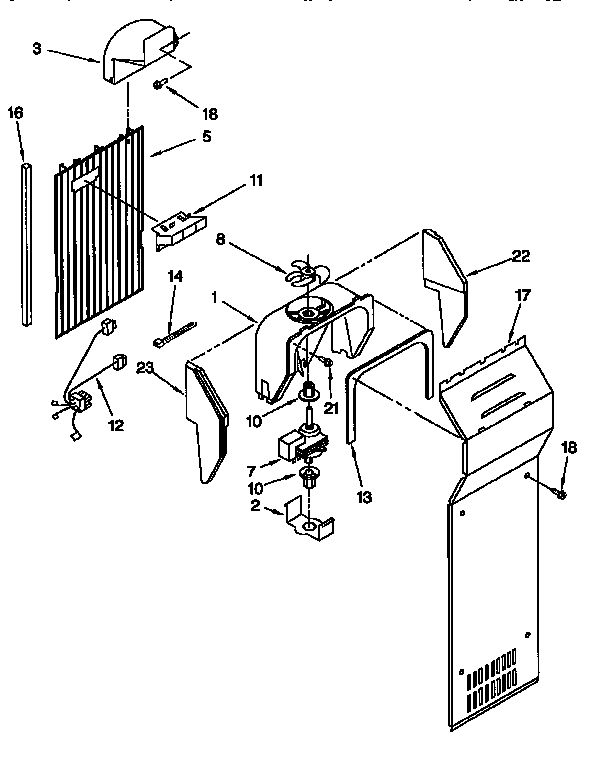 Kenmore 1069557623 air flow diagram