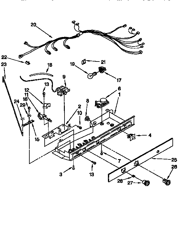 Kenmore 1069557623 control diagram