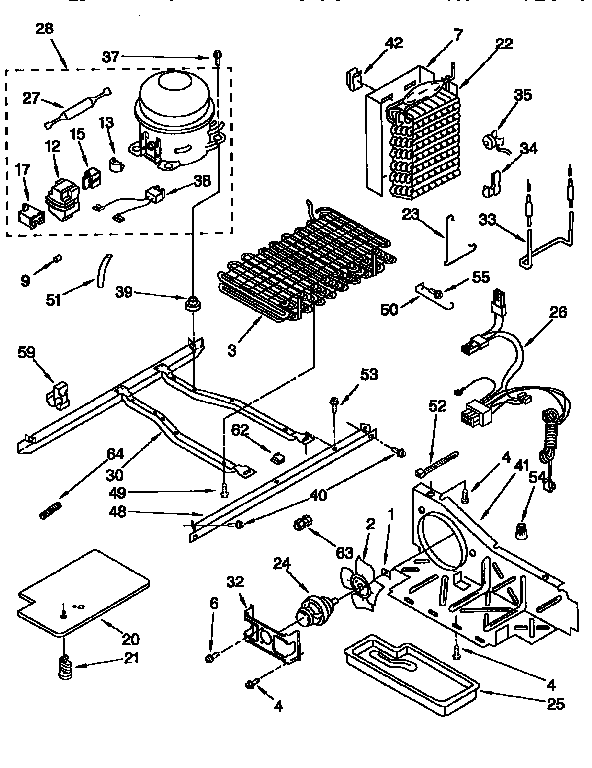 Kenmore 1069557623 unit diagram
