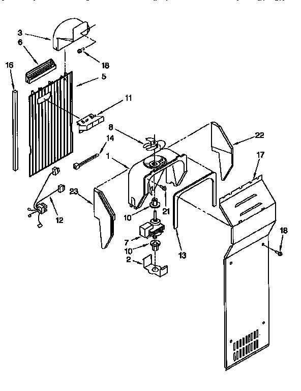 Kenmore 1069552411 air flow diagram