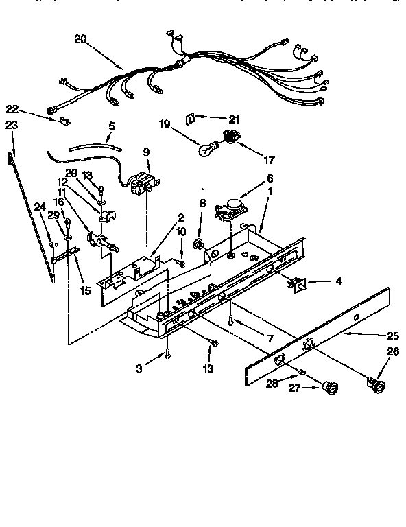 Kenmore 1069552411 control diagram