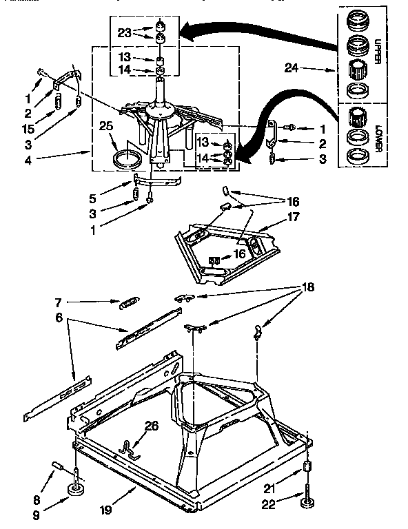 Kenmore 11026712691 machine base diagram