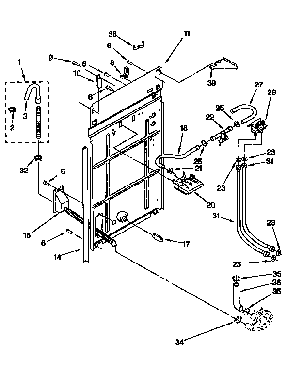 Kenmore 11026894691 rear panel diagram