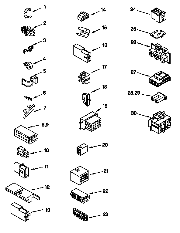 Kenmore 11026894691 wiring harness diagram