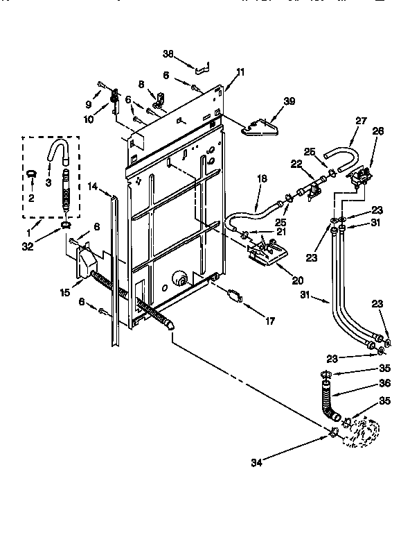 Kenmore 11026904691 rear panel diagram