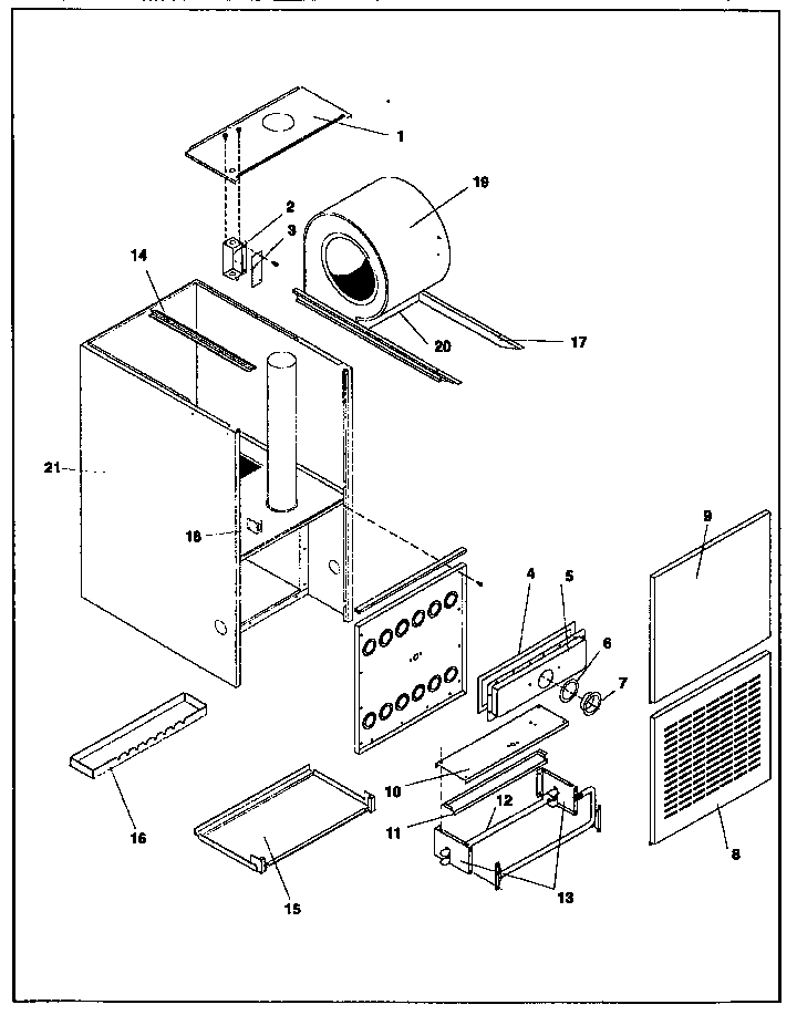 ICP NDN5075BFA1 non function replacement diagram
