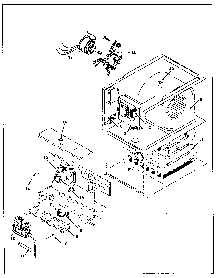 ICP NDN5100BFA1 functional replacement diagram