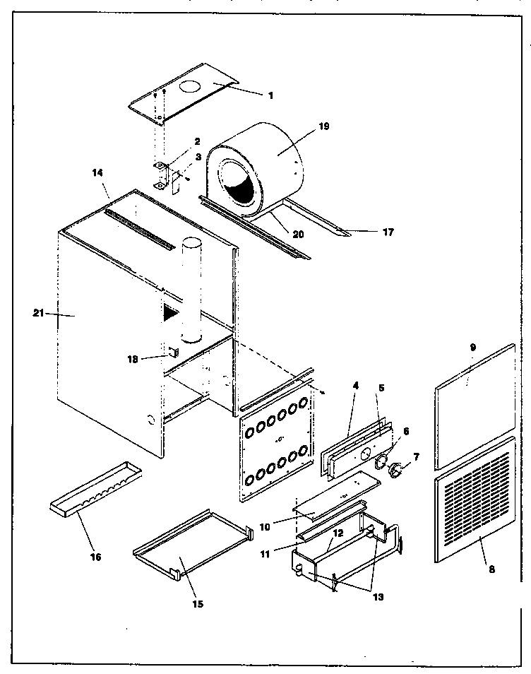 ICP NDN5100BFA1 non-functional replacement diagram