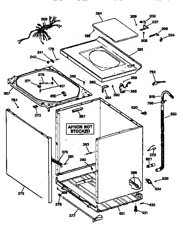 GE WCCB1030T5WC cabinet diagram