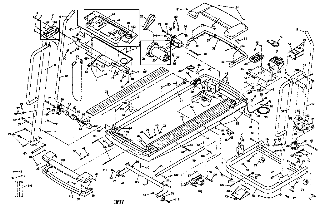 Weslo WLTL98761 unit parts diagram