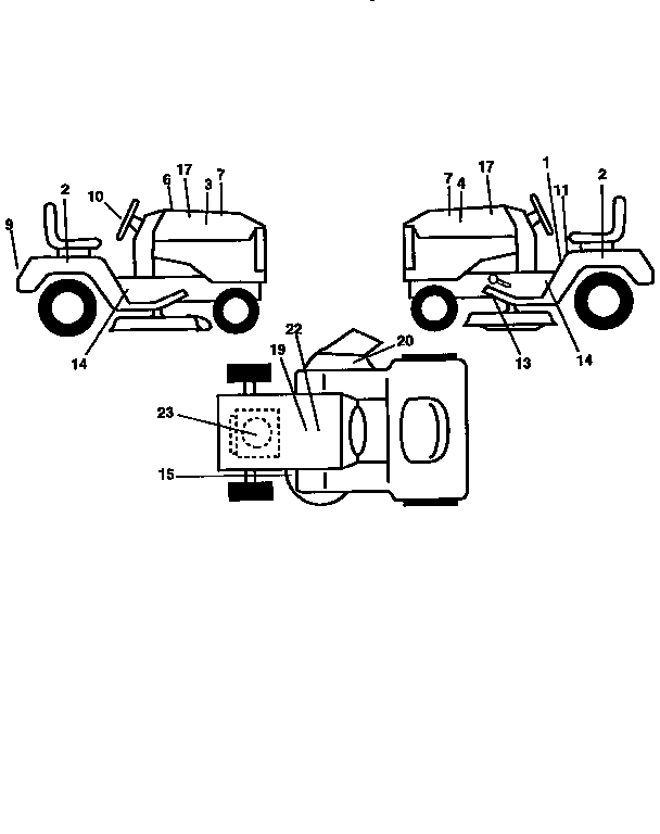 Craftsman 917250571 decals diagram