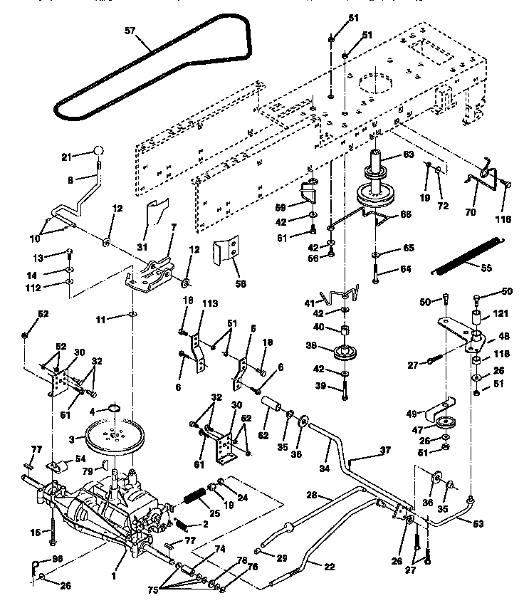 Craftsman 917258101 drive diagram