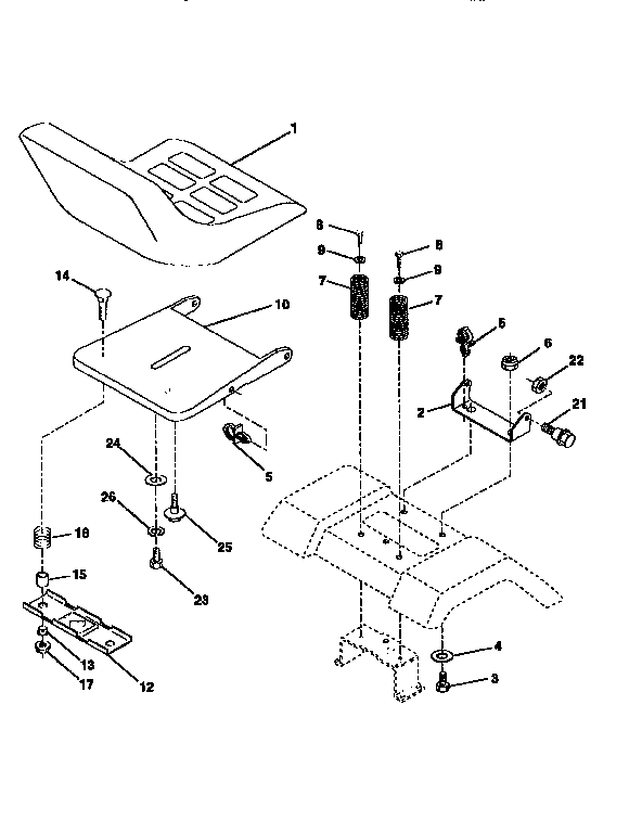 Craftsman 917258101 steering assembly diagram
