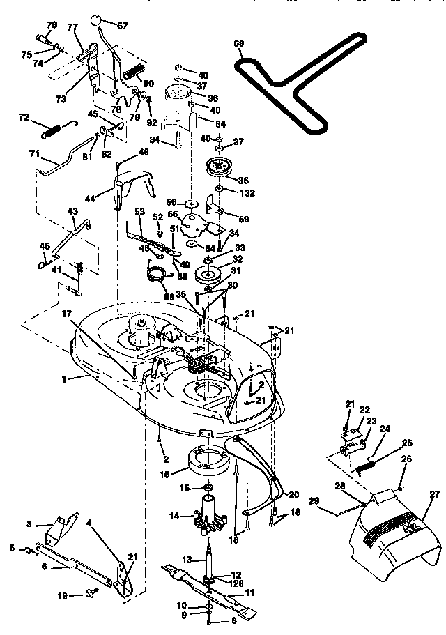 Craftsman 917258101 mower diagram