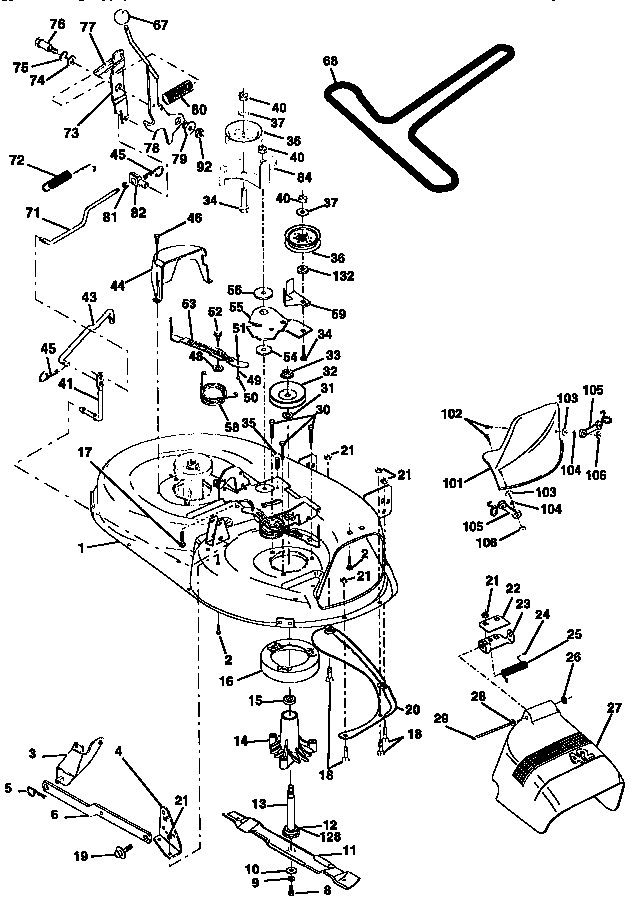 Craftsman 917258111 mower diagram