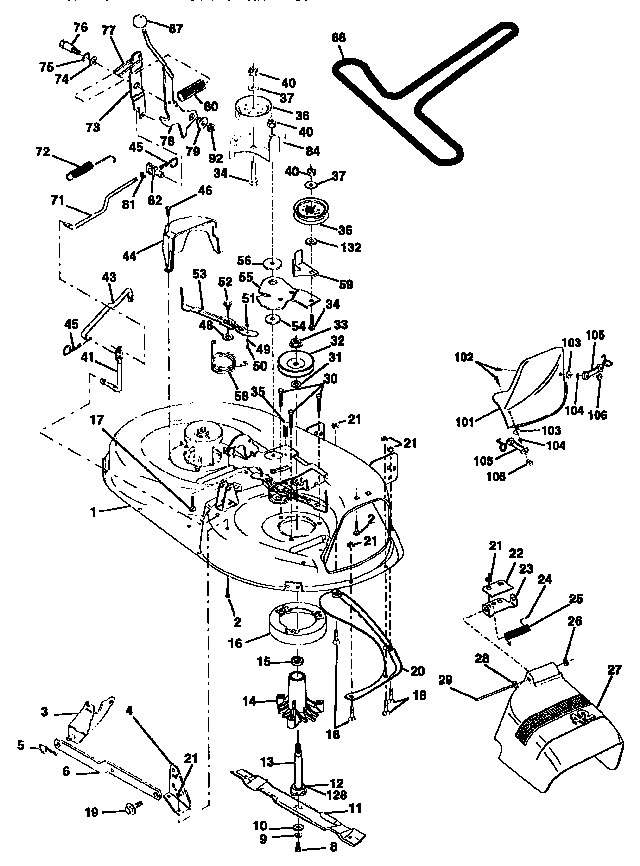 Craftsman 917258071 mower diagram