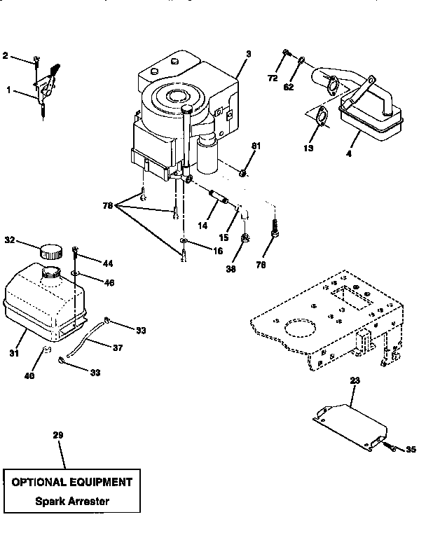 Craftsman 917258081 engine diagram