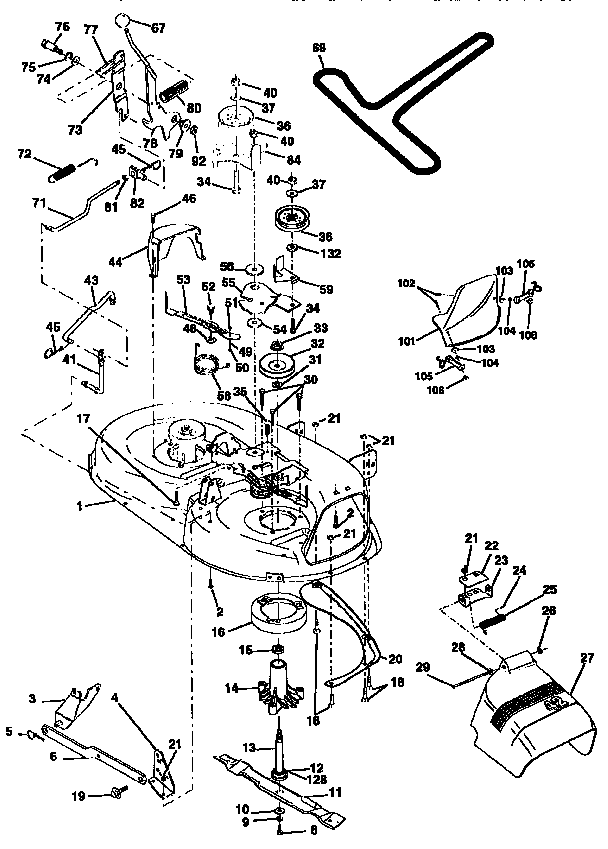 Craftsman 917258081 mower diagram