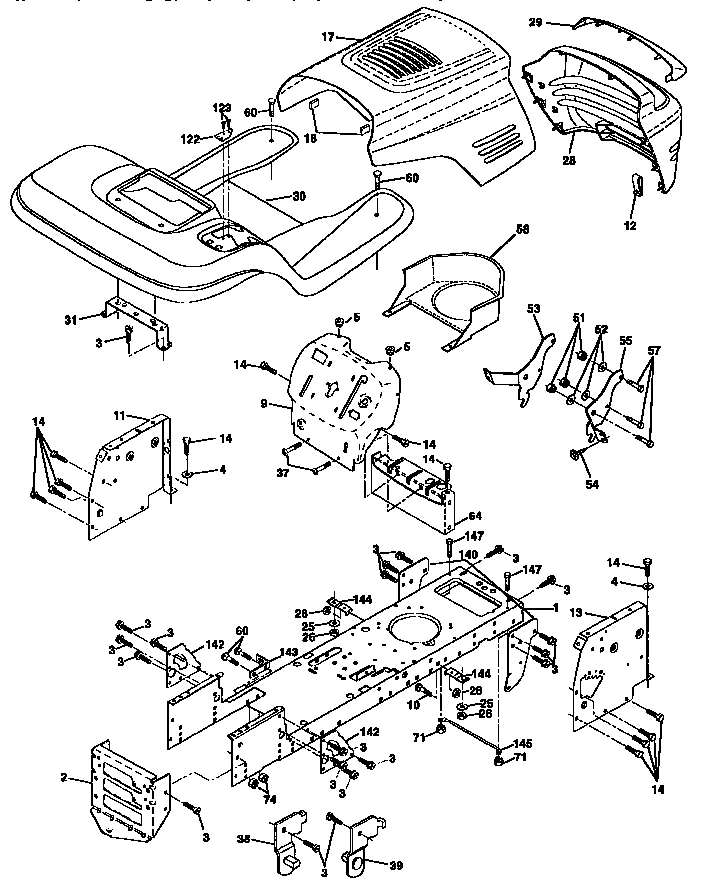 Craftsman 917258171 chassis and enclosures diagram