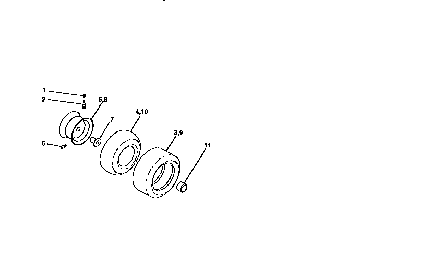 Craftsman 917259160 wheels and tires diagram