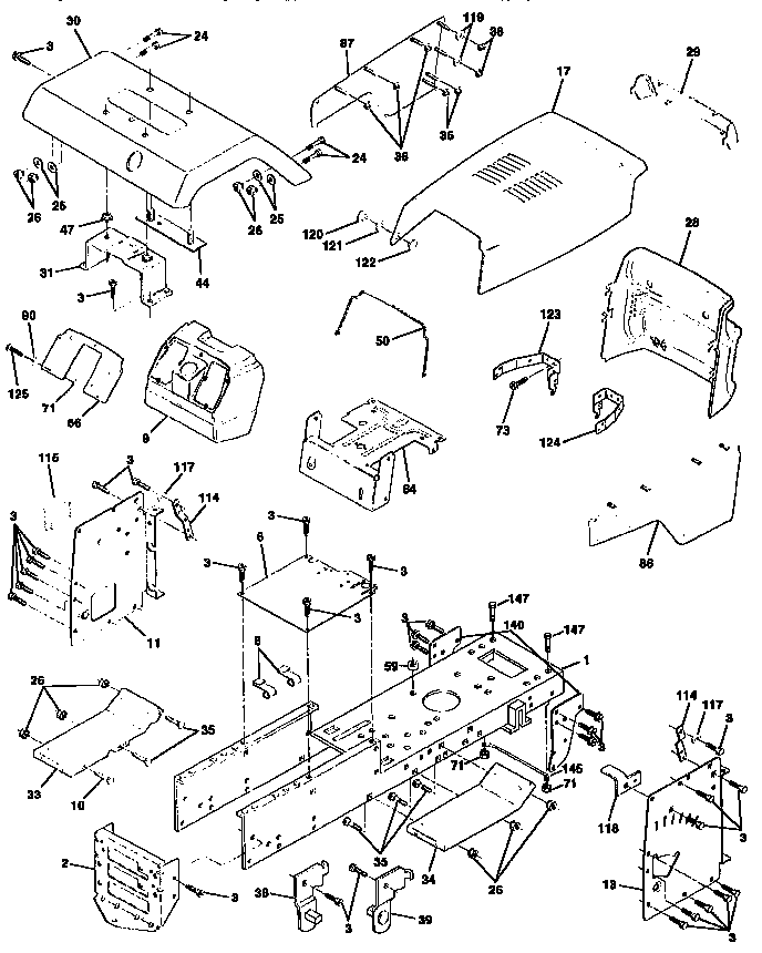 Craftsman 917259590 chassis and enclosures diagram