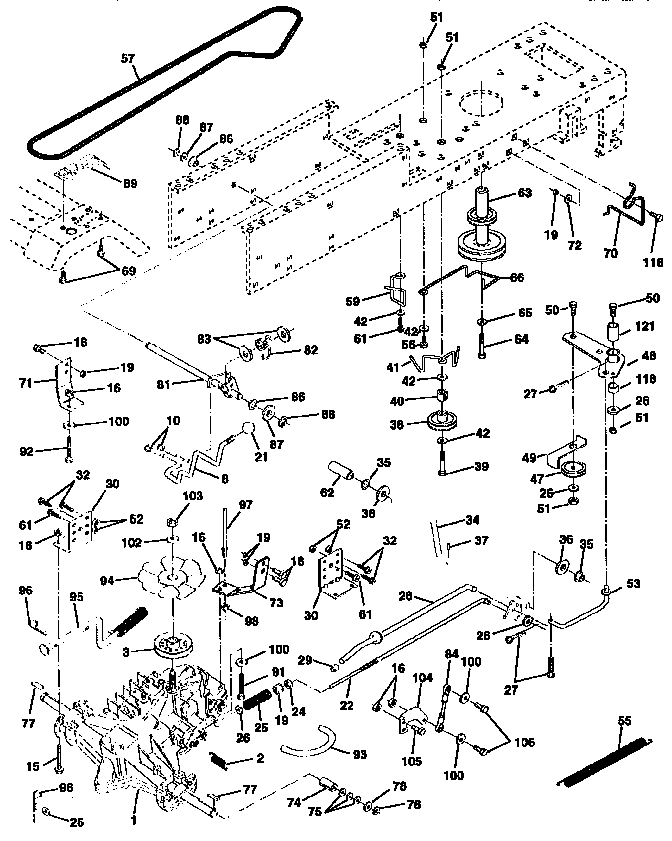 Craftsman 917259590 drive assembly diagram