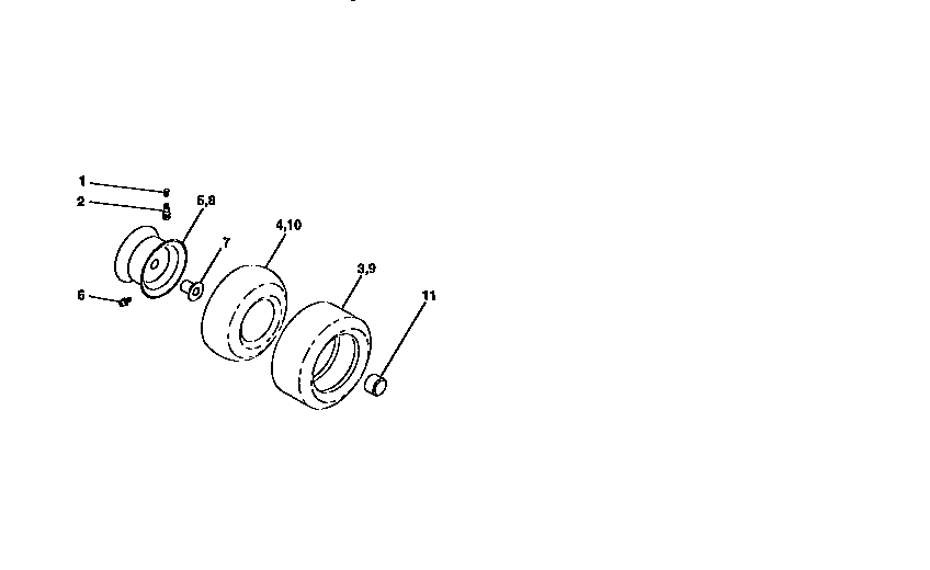 Craftsman 917259590 wheels and tires diagram