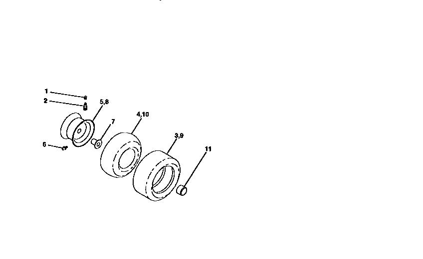 Craftsman 917259580 wheels and tires diagram