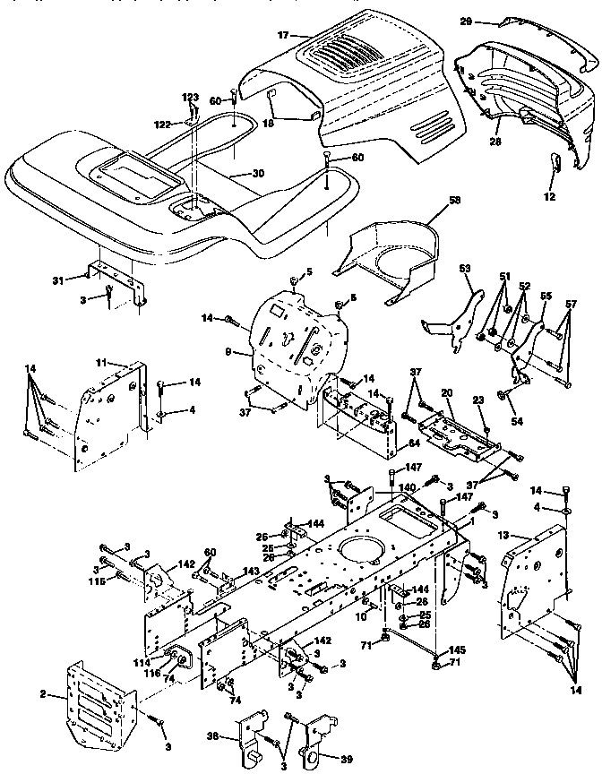 Craftsman 917259560 chassis and enclosures diagram