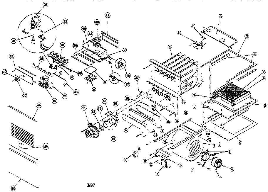 ICP NTGM125EKA1 unit parts diagram