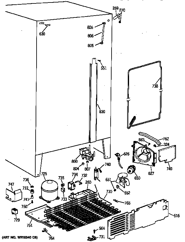 GE TFX20NWXDWH unit parts diagram