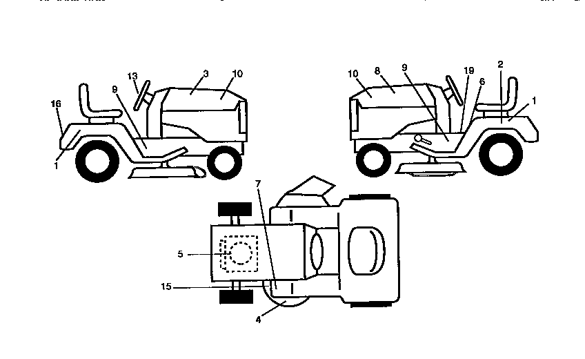 Western Auto AYP9149A79 decals diagram