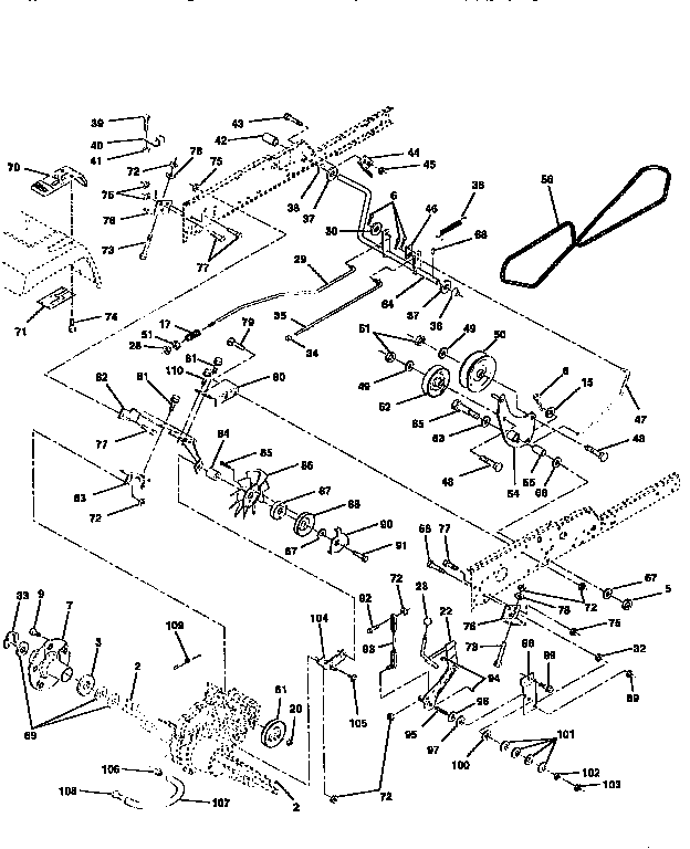 Western Auto AYP8228A79 ground drive diagram