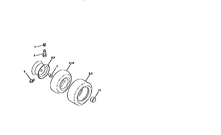 Western Auto AYP8228A79 wheels and tires diagram